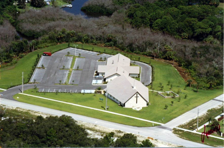 
Aerial view of Peace Church